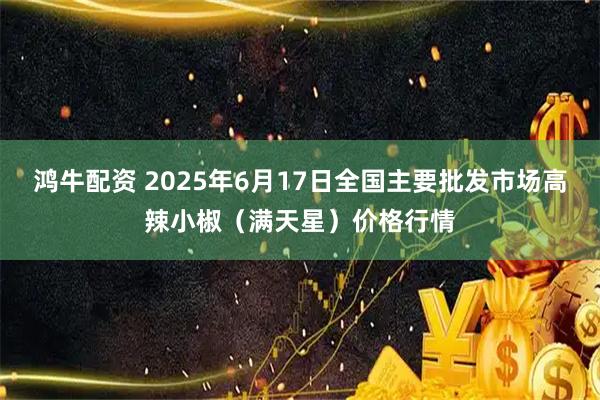 鸿牛配资 2025年6月17日全国主要批发市场高辣小椒（满天星）价格行情